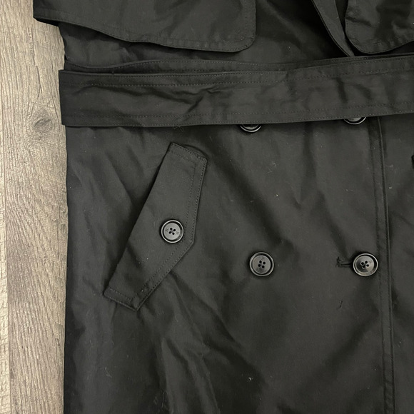 BANANA REPUBLIC Essential Trench Coat Small Petite NEW Italian Water-Resistant - Picture 5 of 6